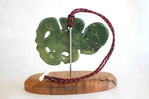 Greenstone tiki by Al Brown