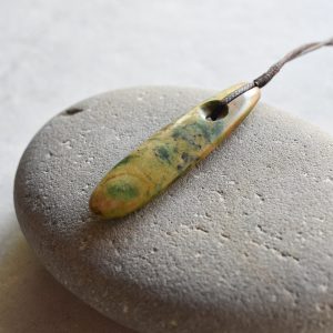 NZ Greenstone Roimata Or Drop Pendant