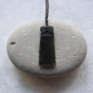NZ Greenstone Toki Or Adze Pendant