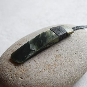 NZ Greenstone Toki Or Adze Pendant