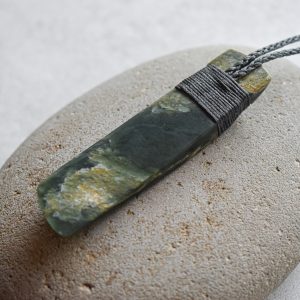 NZ Greenstone Toki Or Adze Pendant
