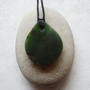 NZ Greenstone Roimata Or Drop Pendant