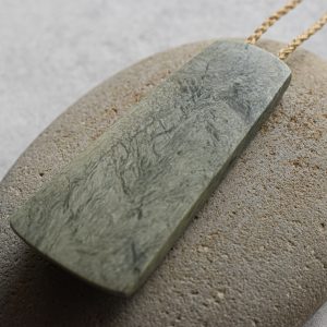 NZ Greenstone Toki or Adze pendant