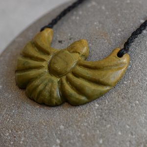 NZ Greenstone Piwakawaka In Flight Pendant