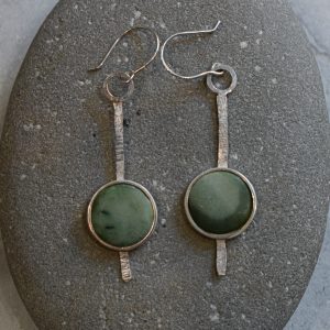 Med Disk Stick Earrings