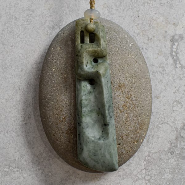 NZ Greenstone Manaia Toki or Adze Pendant