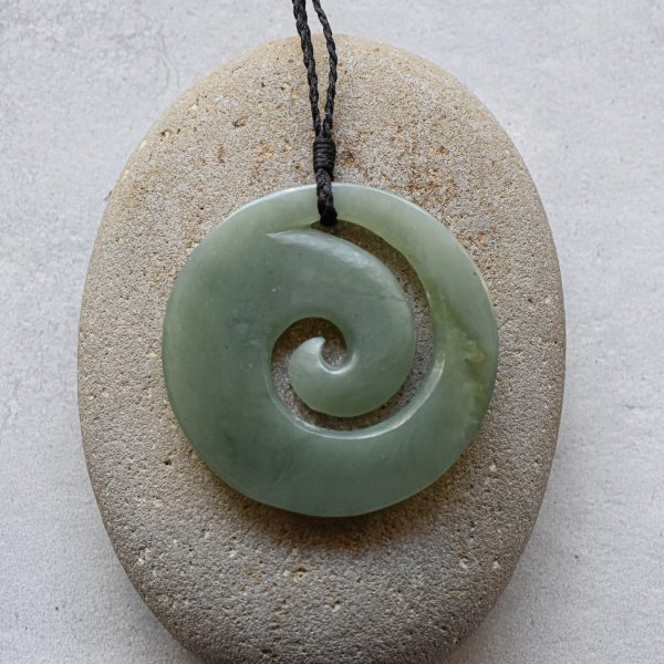 NZ Greenstone/Pounamu Koru Or Spiral Pendant