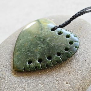 NZ Greenstone/Pounamu Heart Pendant