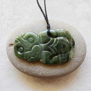 NZ Greenstone/Pounamu Hei Tiki Pendant