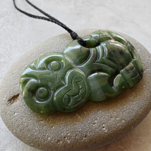 NZ Greenstone/Pounamu Hei Tiki Pendant