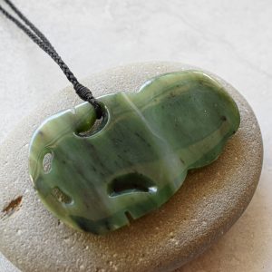 NZ Greenstone/Pounamu Hei Tiki Pendant
