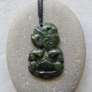 NZ Greenstone/Pounamu Hei Tiki Pendant