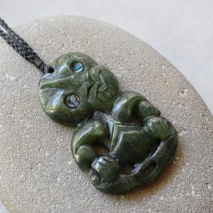 NZ Greenstone/Pounamu Hei Tiki Pendant