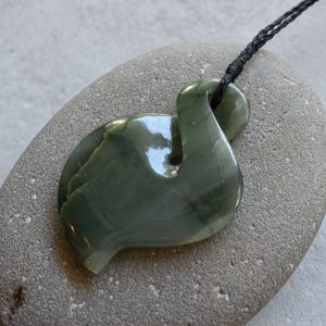 NZ Greenstone/Pounamu Double Twist Pendant