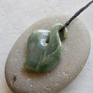 NZ Greenstone/Pounamu Double Twist Pendant