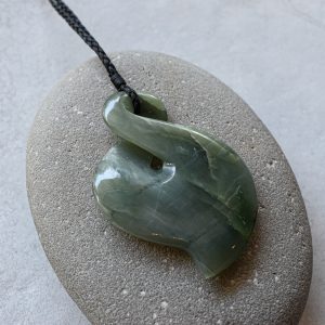 NZ Greenstone/Pounamu Double Twist Pendant