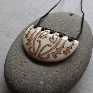 Beef Bone Shield Pendant
