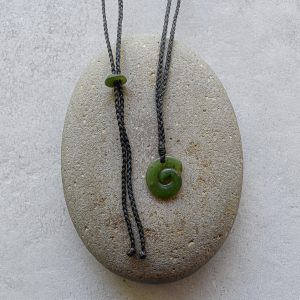 NZ Greenstone/Pounamu Koru/Twist Pendant