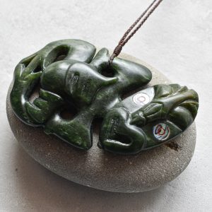 NZ Greenstone/Pounamu Hei Tiki Pendant