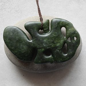 NZ Greenstone/Pounamu Hei Tiki Pendant