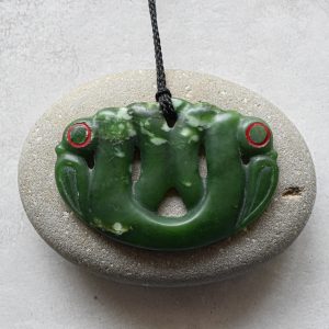 NZ Greenstone/Pounamu Pekapeka/Bat Pendant