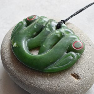 NZ Greenstone/Pounamu Pekapeka/Bat Pendant