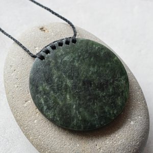 NZ Greenstone/Pounamu Shield Pendant