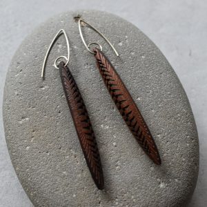 NZ Totara Waka Earrings