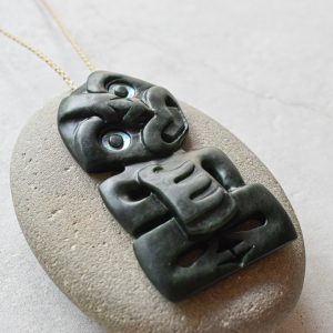 NZ Greenstone/Pounamu Hei Tiki Pendant