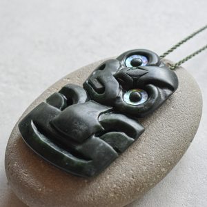 NZ Greenstone/Pounamu Hei Tiki Pendant