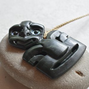 NZ Greenstone/Pounamu Hei Tiki Pendant