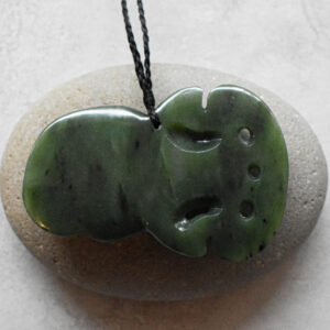 NZ Greenstone/Pounamu Hei Tiki Pendant