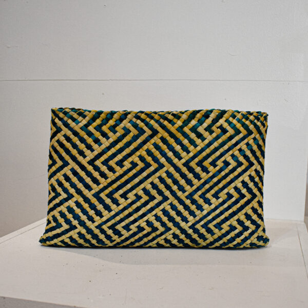 Teal & Natural Kete By Jess Paraone