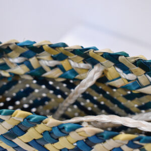 Teal & Natural Kete By Jess Paraone