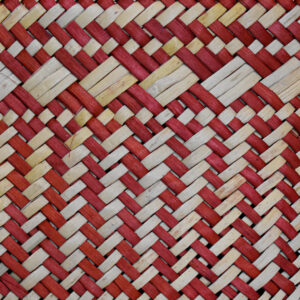 Red & Natural Kete By Jess Paraone