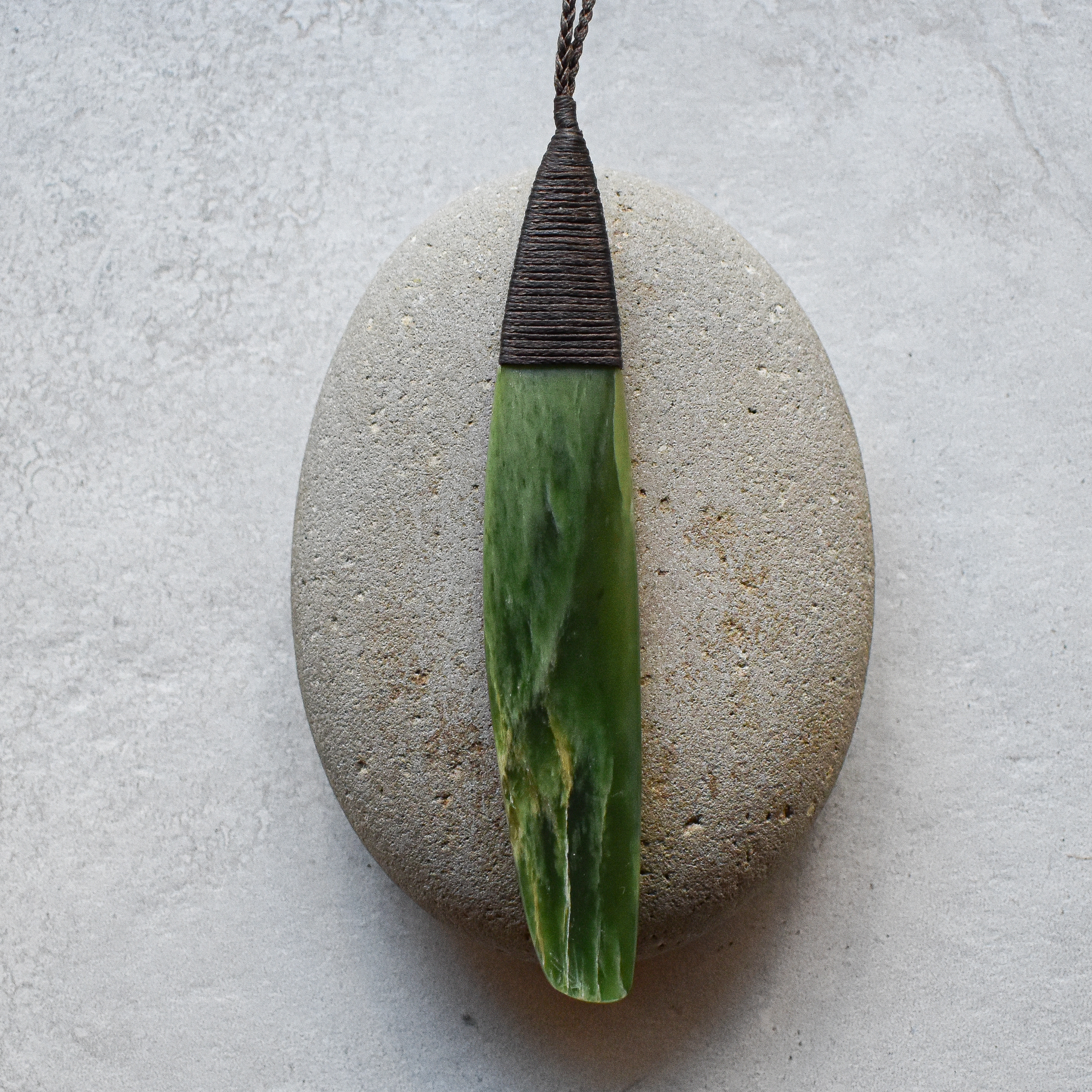 NZ Greenstone/Pounamu Roimata/Drop Pendant