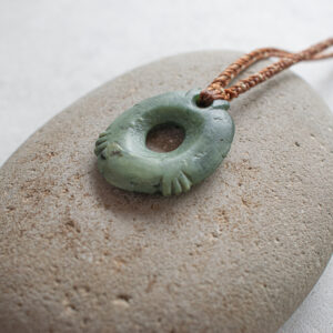 NZ Greenstone/Pounamu Hand Carved Poria Pendant