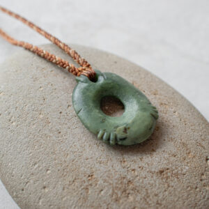 NZ Greenstone/Pounamu Hand Carved Poria Pendant