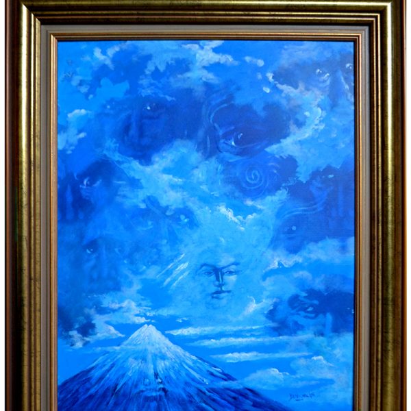 Painting by Darcy Nicholas called Children of Ranginui