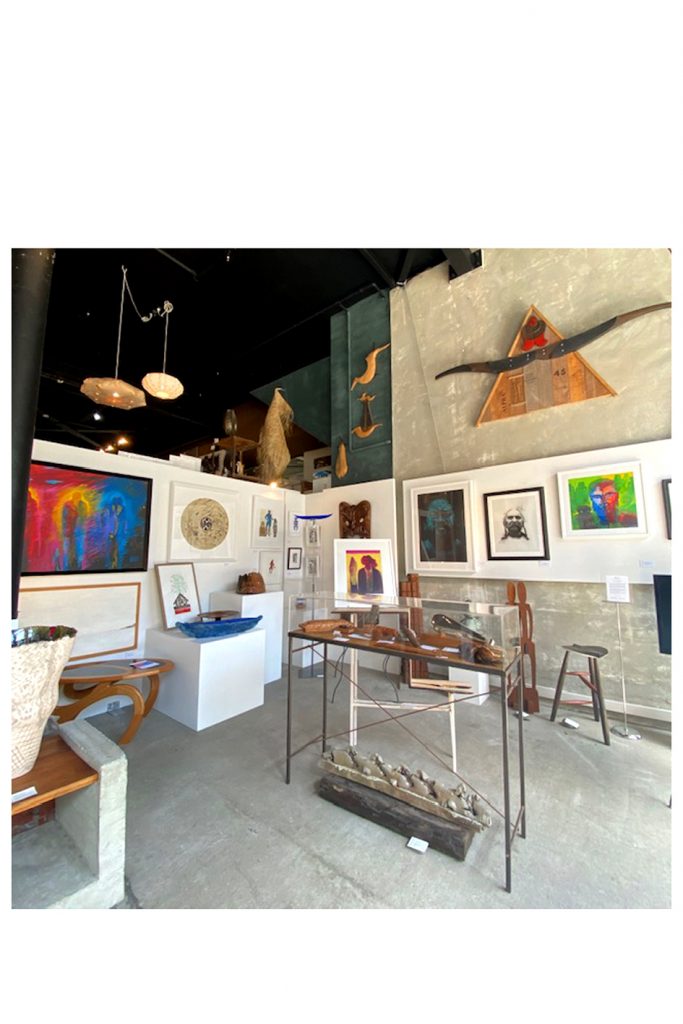 Interior view of Kura Gallery in Wellington New Zealand